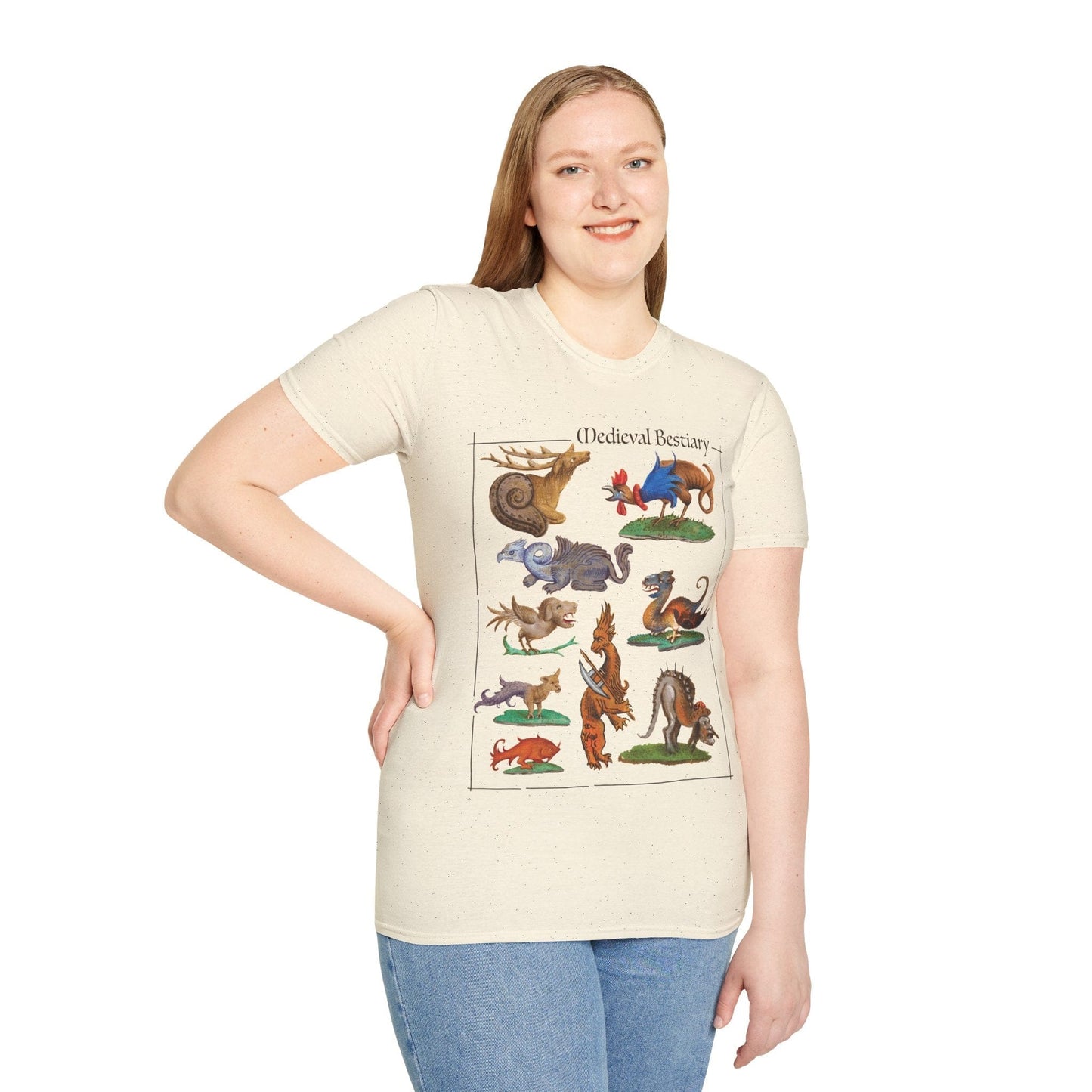 Printify T-Shirt Medieval Bestiary T-Shirt