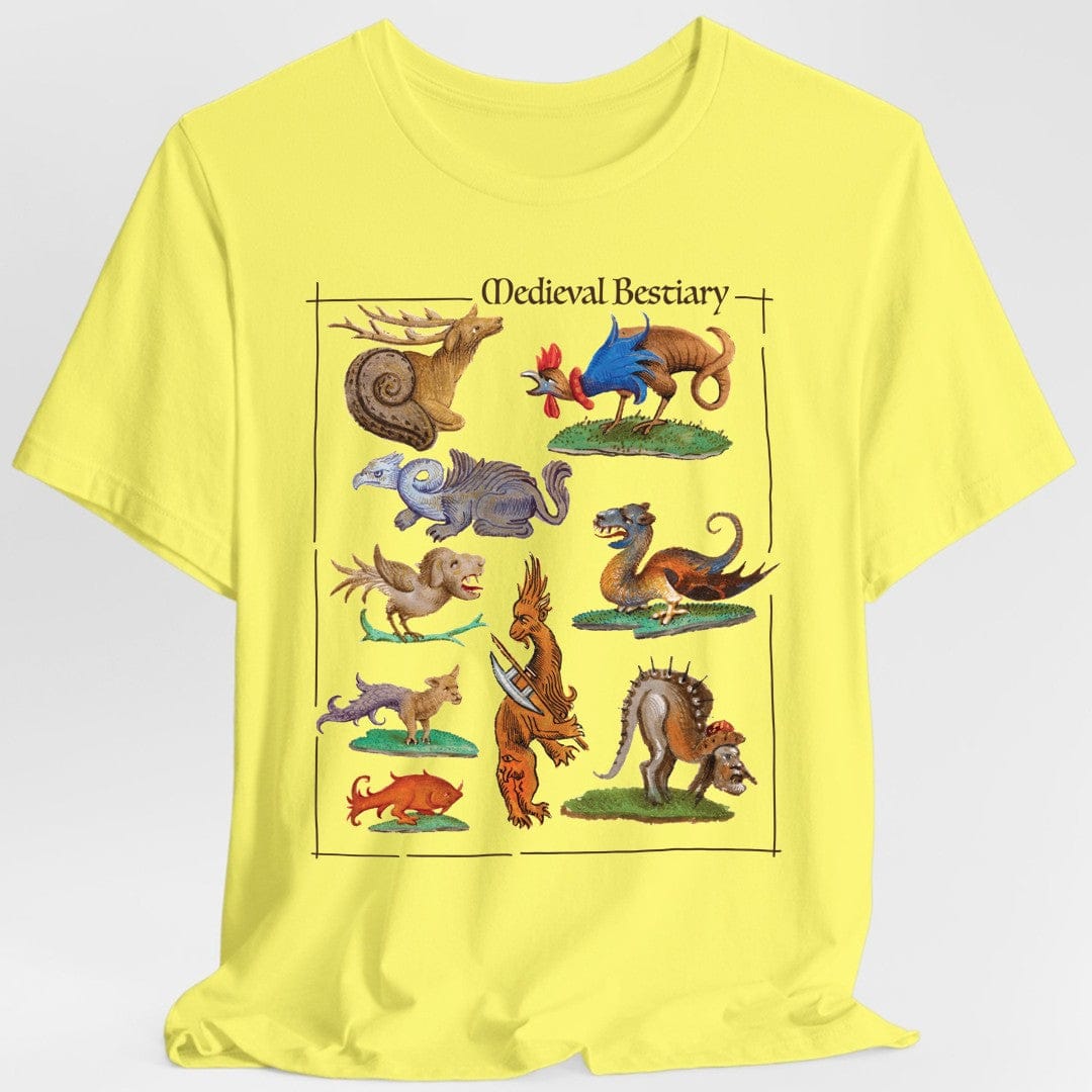 Printify T-Shirt Cornsilk / S Medieval Bestiary T-Shirt