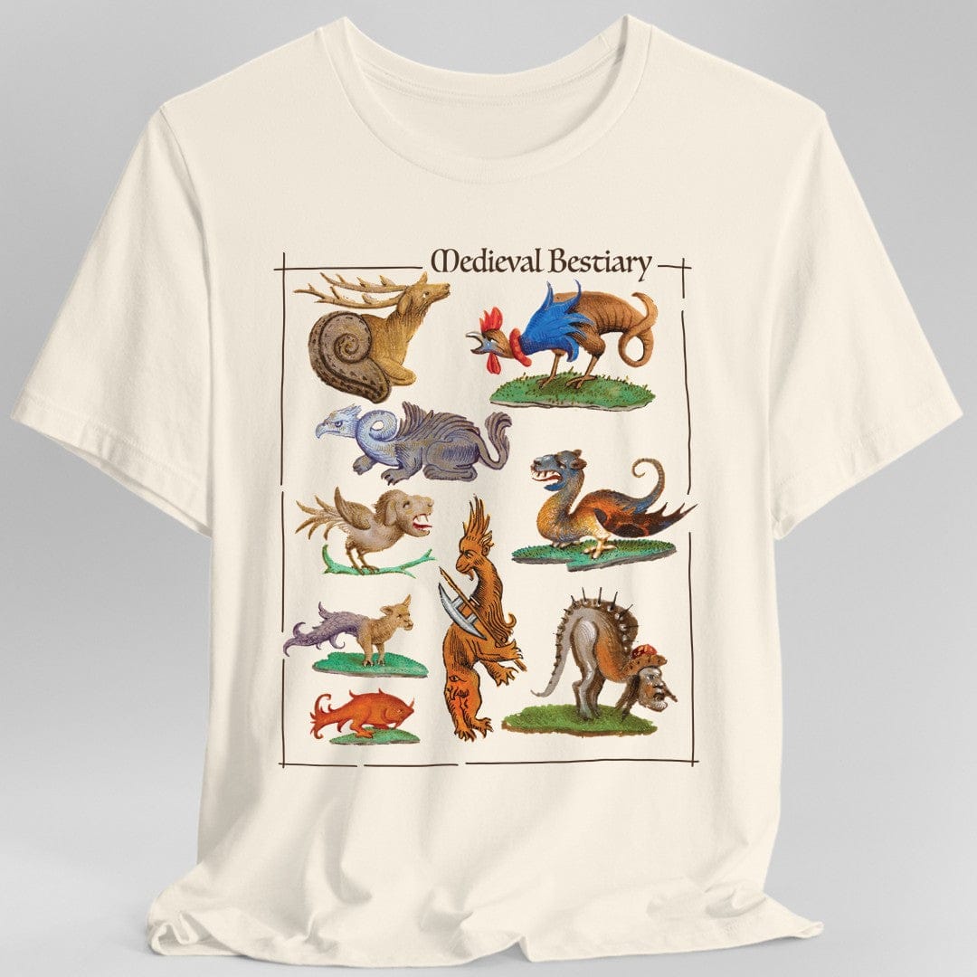 Printify T-Shirt Natural / S Medieval Bestiary T-Shirt