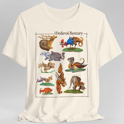 Printify T-Shirt Natural / S Medieval Bestiary T-Shirt