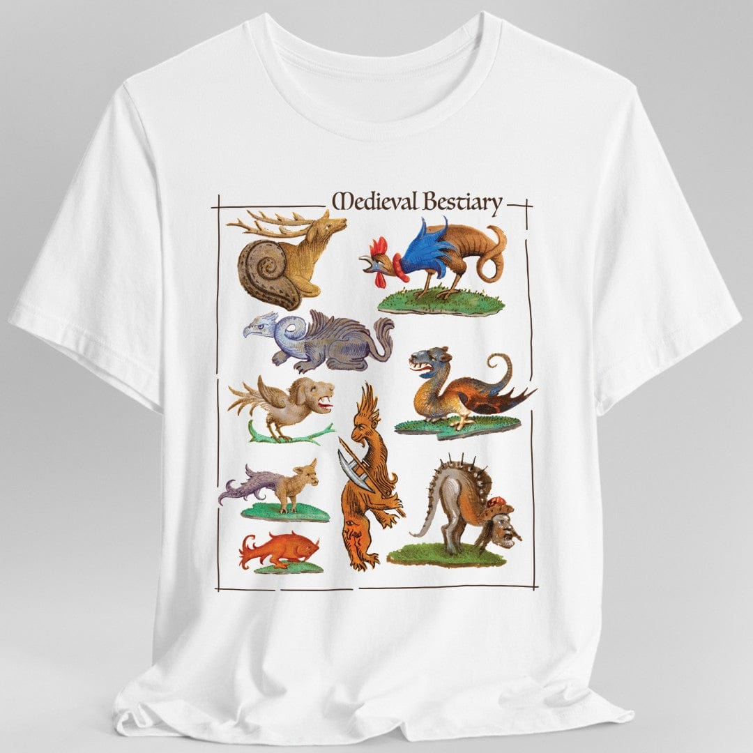 Printify T-Shirt White / S Medieval Bestiary T-Shirt
