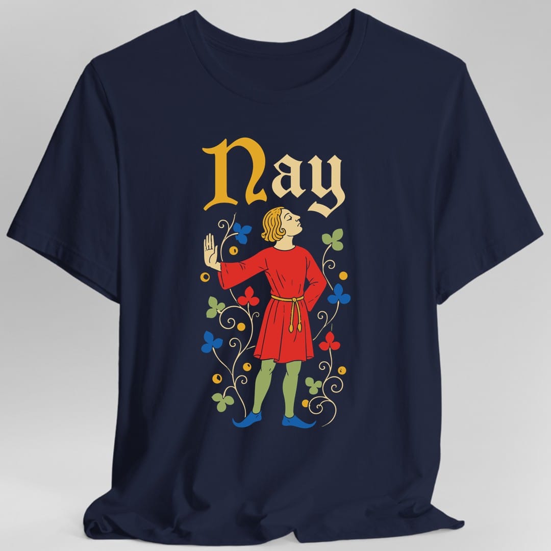 Printify T-Shirt Navy / S Medieval Nay T-Shirt