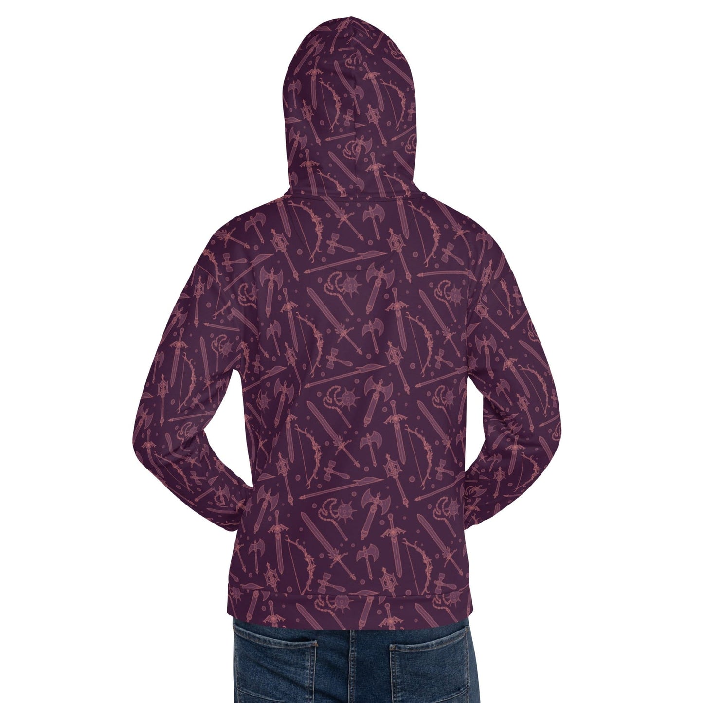 Sunburst RPG All Over Prints Medieval Weapons Unisex Hoodie