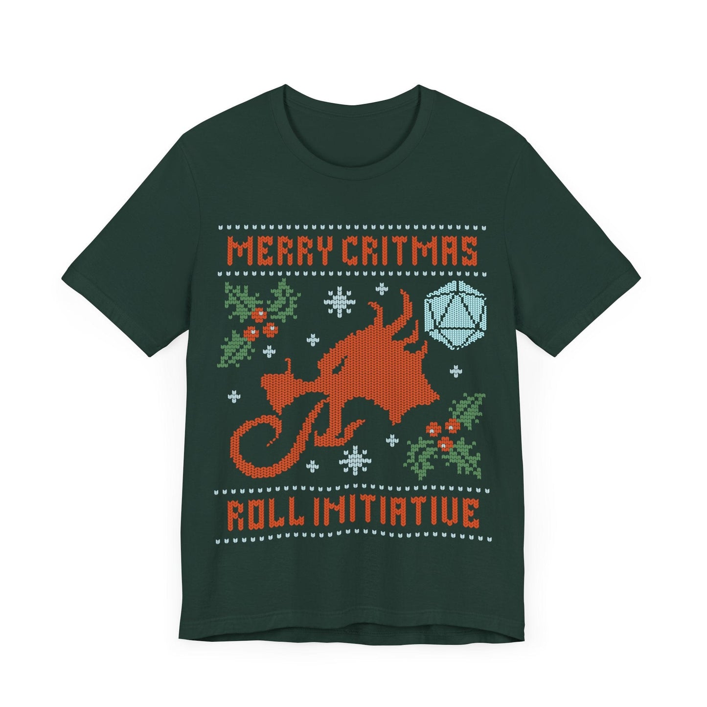 Printify T-Shirt Forest / S Merry Critmas Initiative Ugly Sweater T-shirt