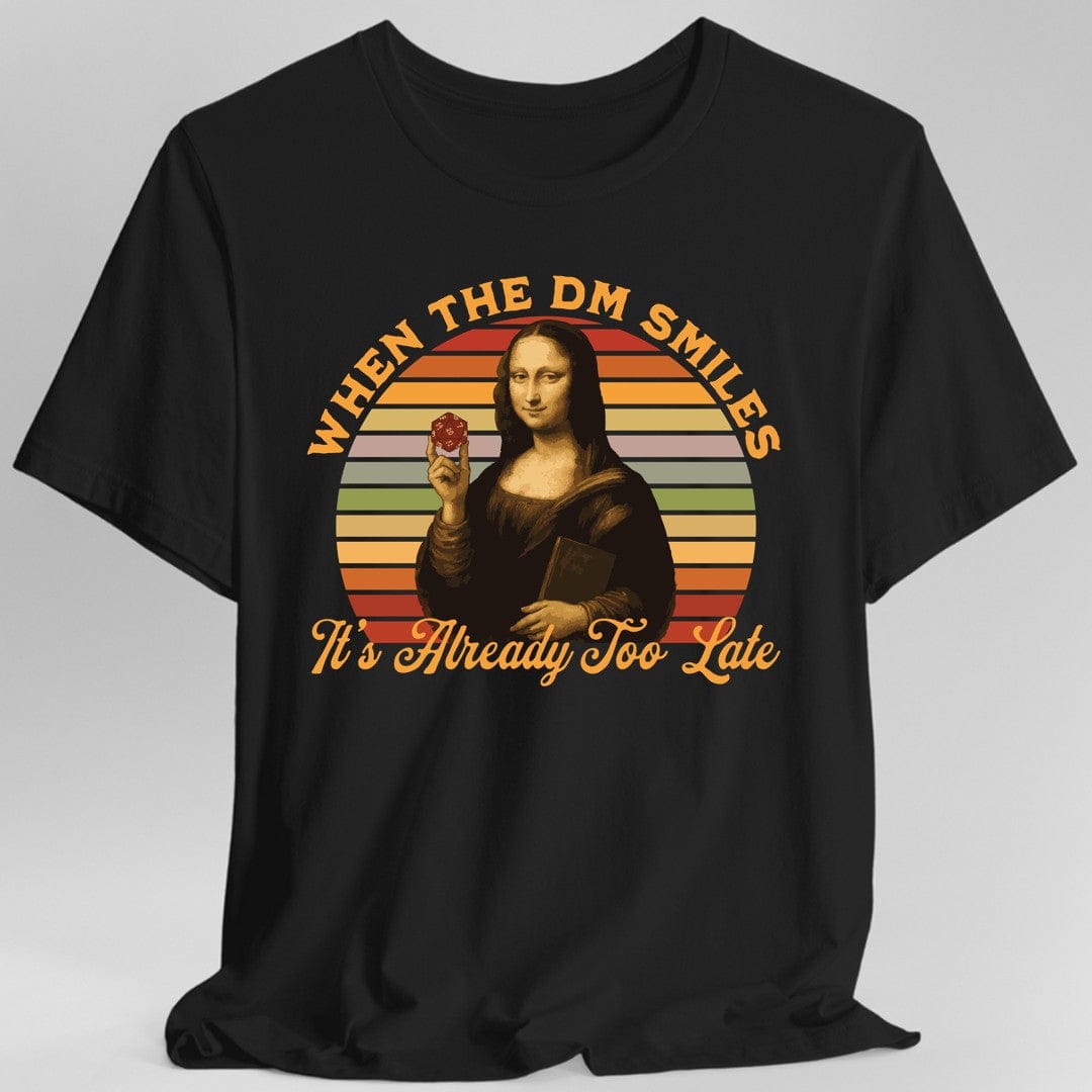 Printify T-Shirt Black / S Mona Lisa Dungeon Master T-Shirt