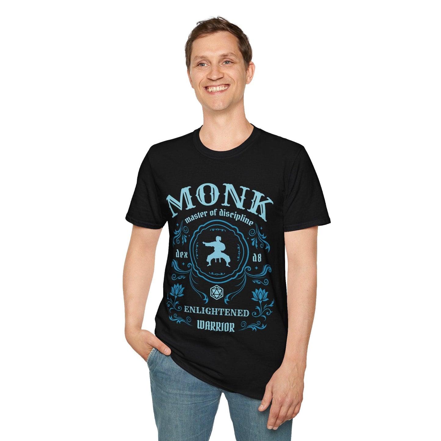 Printify T-Shirt Monk Class Vintage Label T-Shirt
