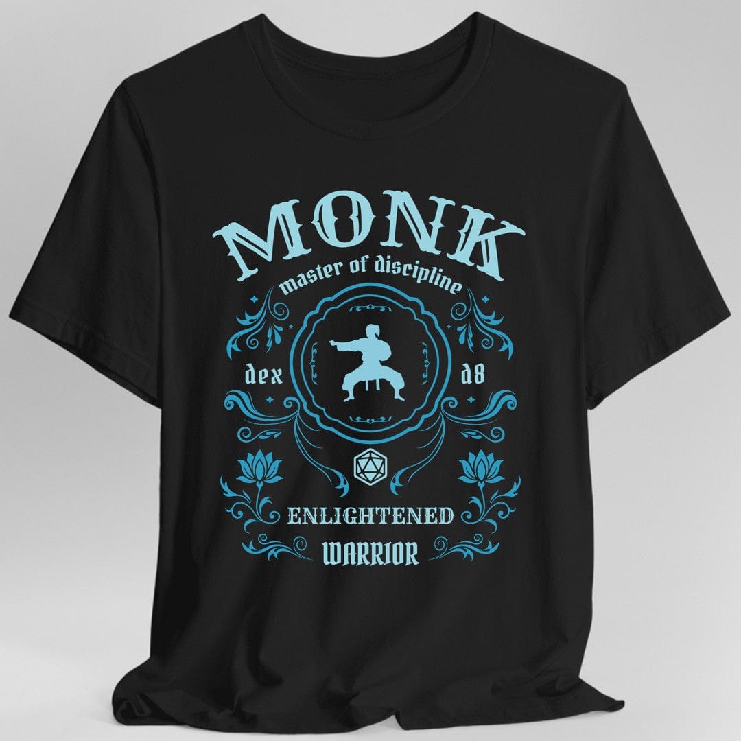 Printify T-Shirt Black / S Monk Class Vintage Label T-Shirt