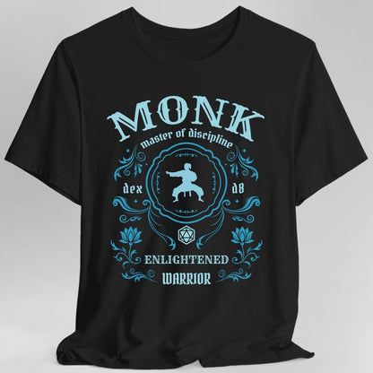 Printify T-Shirt Black / S Monk Class Vintage Label T-Shirt
