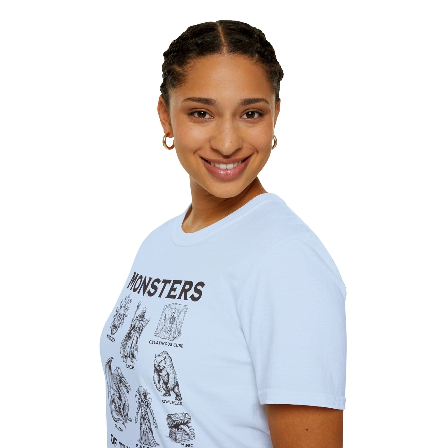 Printify T-Shirt Monsters of the Realms D&D T-Shirt