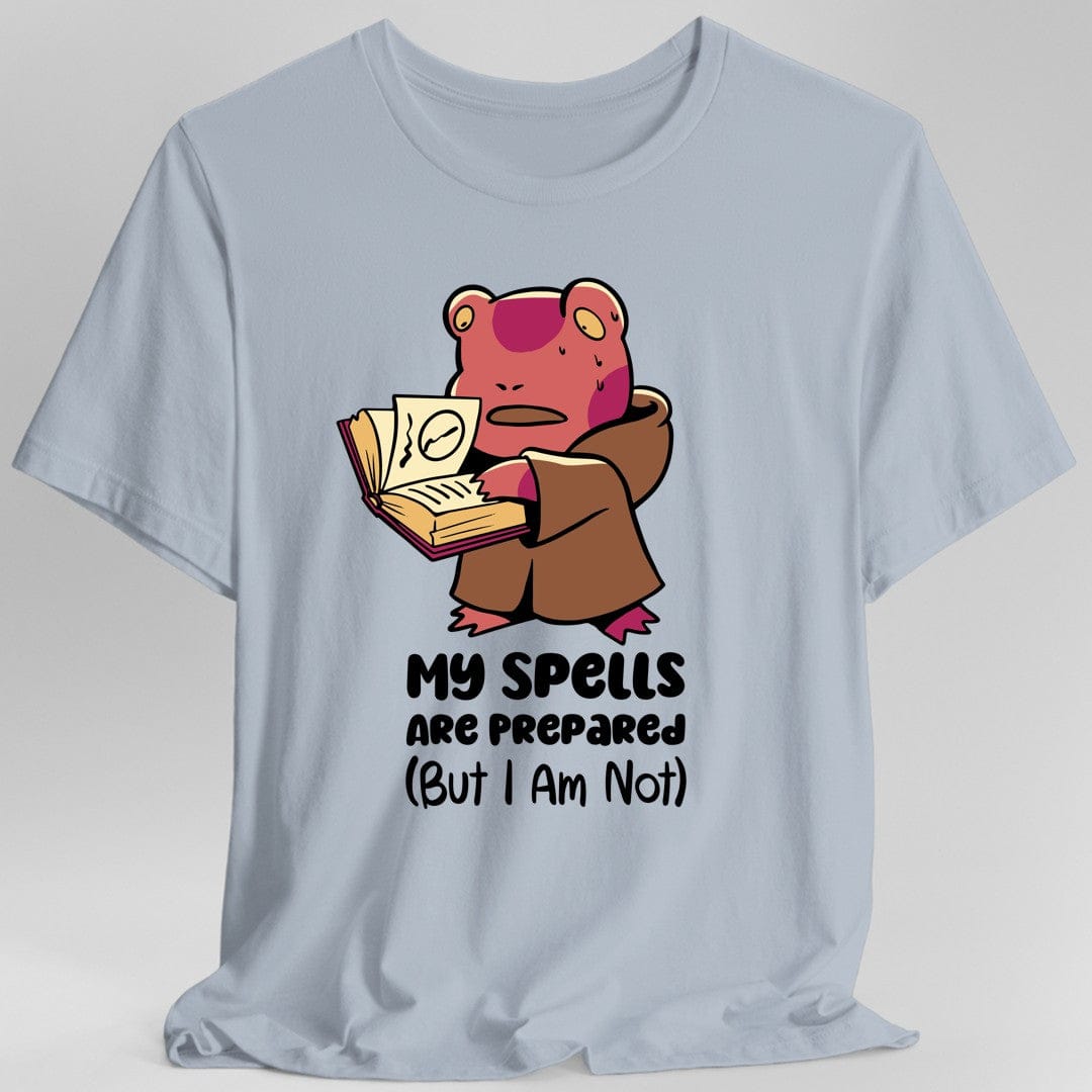 Printify T-Shirt Light Blue / S My Spells Are Prepared Funny D&D T-Shirt