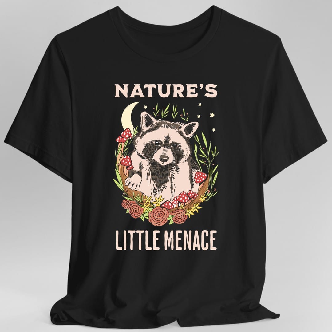 Printify T-Shirt Black / S Nature's Little Menace T-Shirt