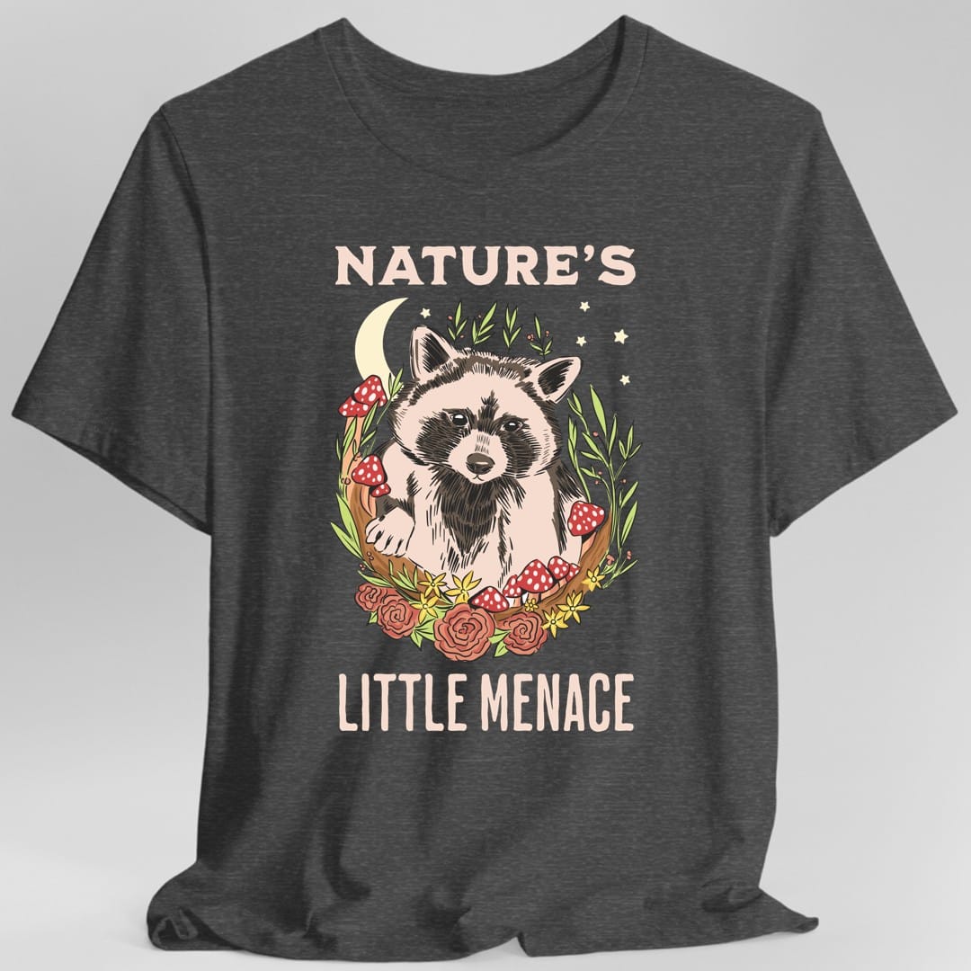 Printify T-Shirt Dark Heather / S Nature's Little Menace T-Shirt