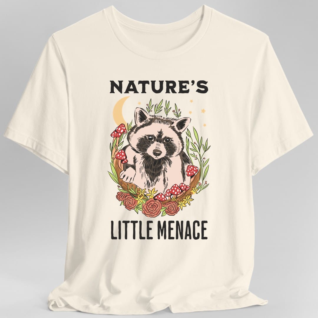 Printify T-Shirt Natural / S Nature's Little Menace T-Shirt