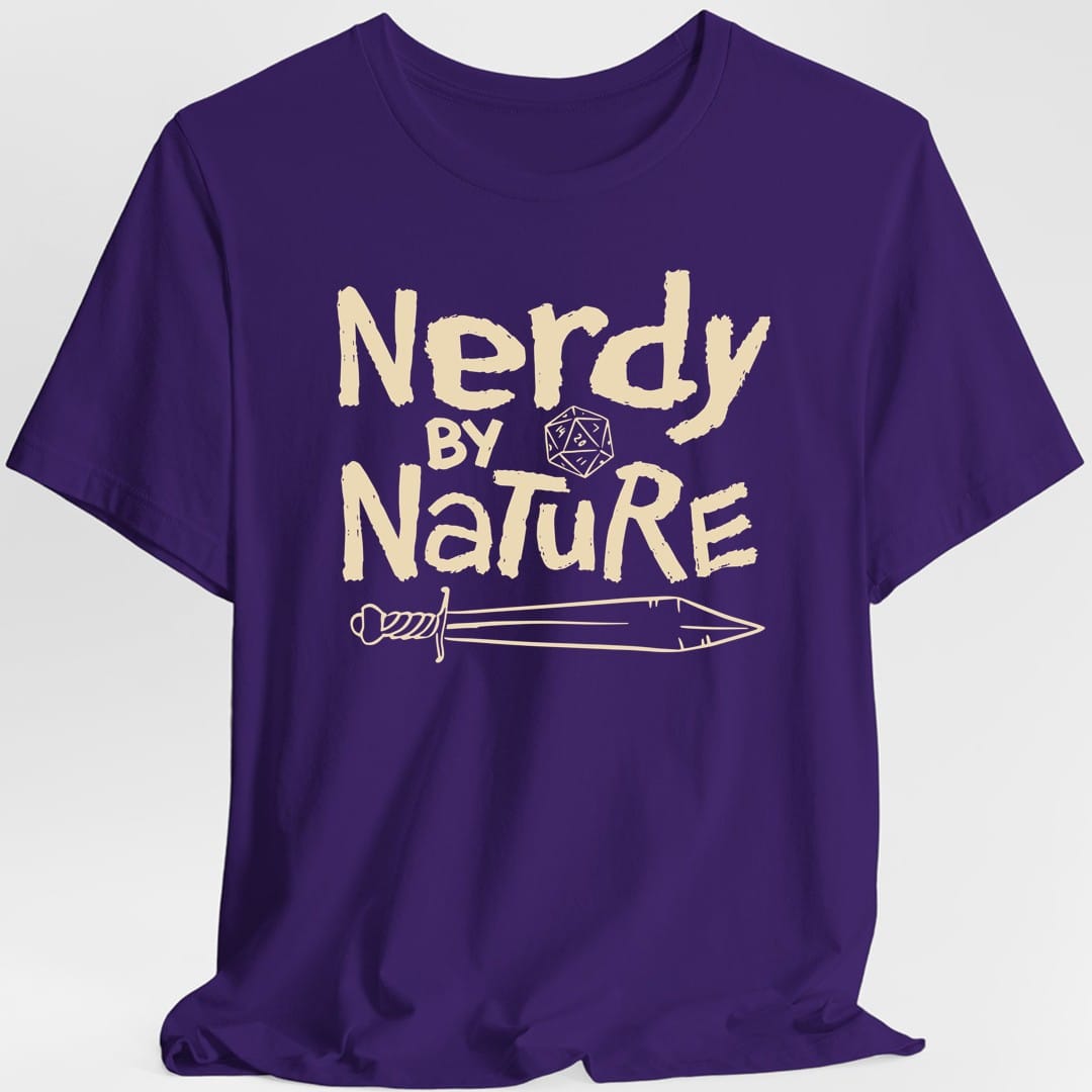 Printify T-Shirt Purple / S Nerdy By Nature T-Shirt