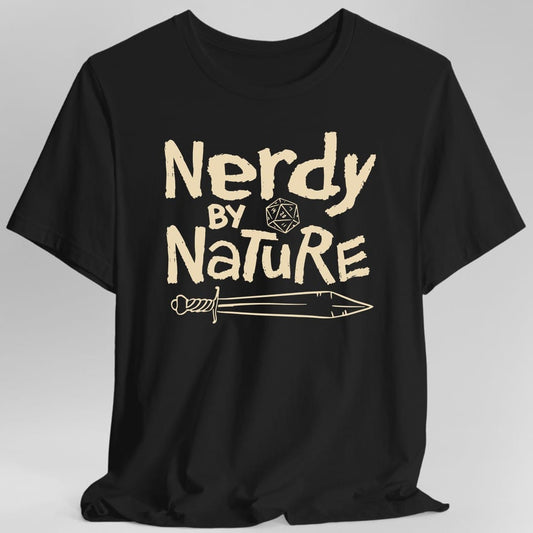 Nerdy By Nature T-Shirt - Black