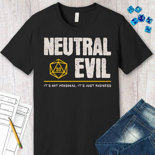 Printify T-Shirt Neutral Evil Shirt - DnD Alignment T-shirt