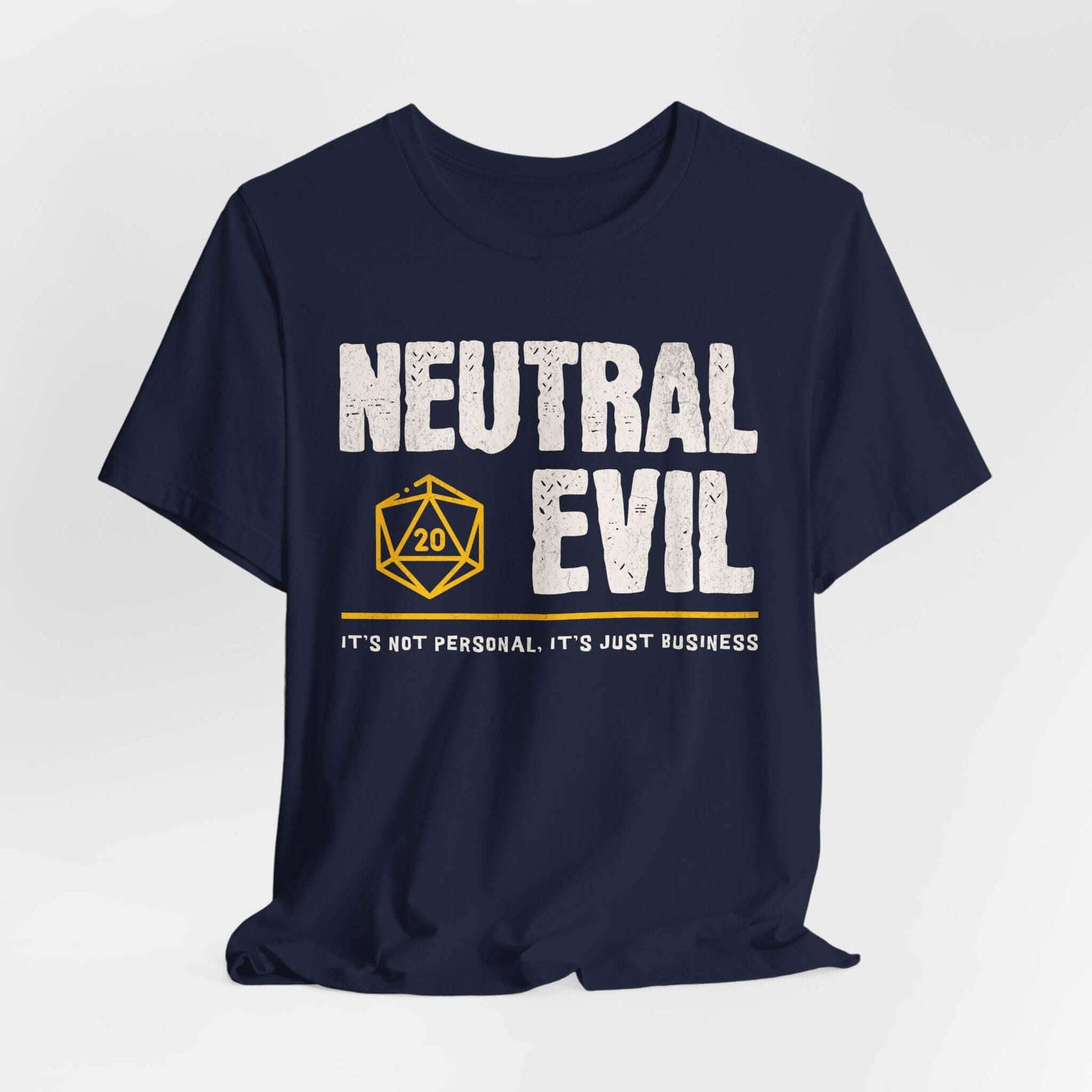 Printify T-Shirt Navy / S Neutral Evil Shirt - DnD Alignment T-shirt