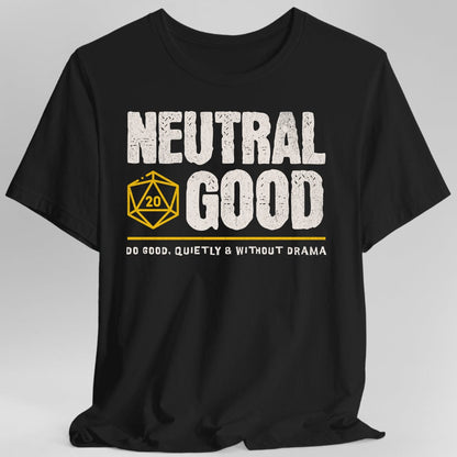 Printify T-Shirt Black / S Neutral Good Shirt - DnD Alignment T-shirt