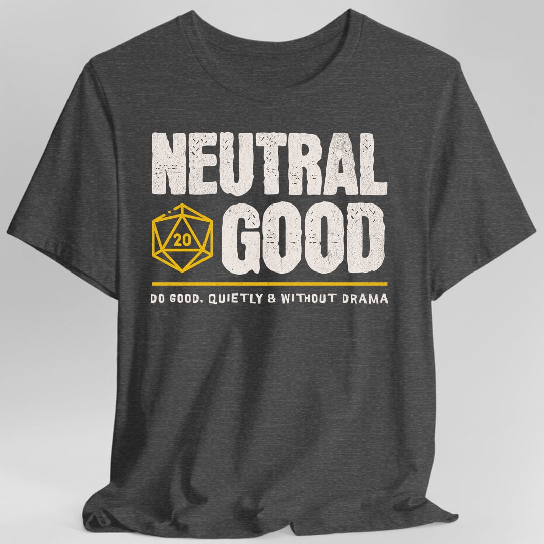 Printify T-Shirt Dark Heather / S Neutral Good Shirt - DnD Alignment T-shirt