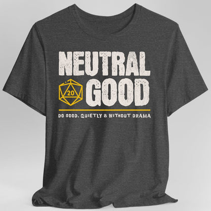 Printify T-Shirt Dark Heather / S Neutral Good Shirt - DnD Alignment T-shirt