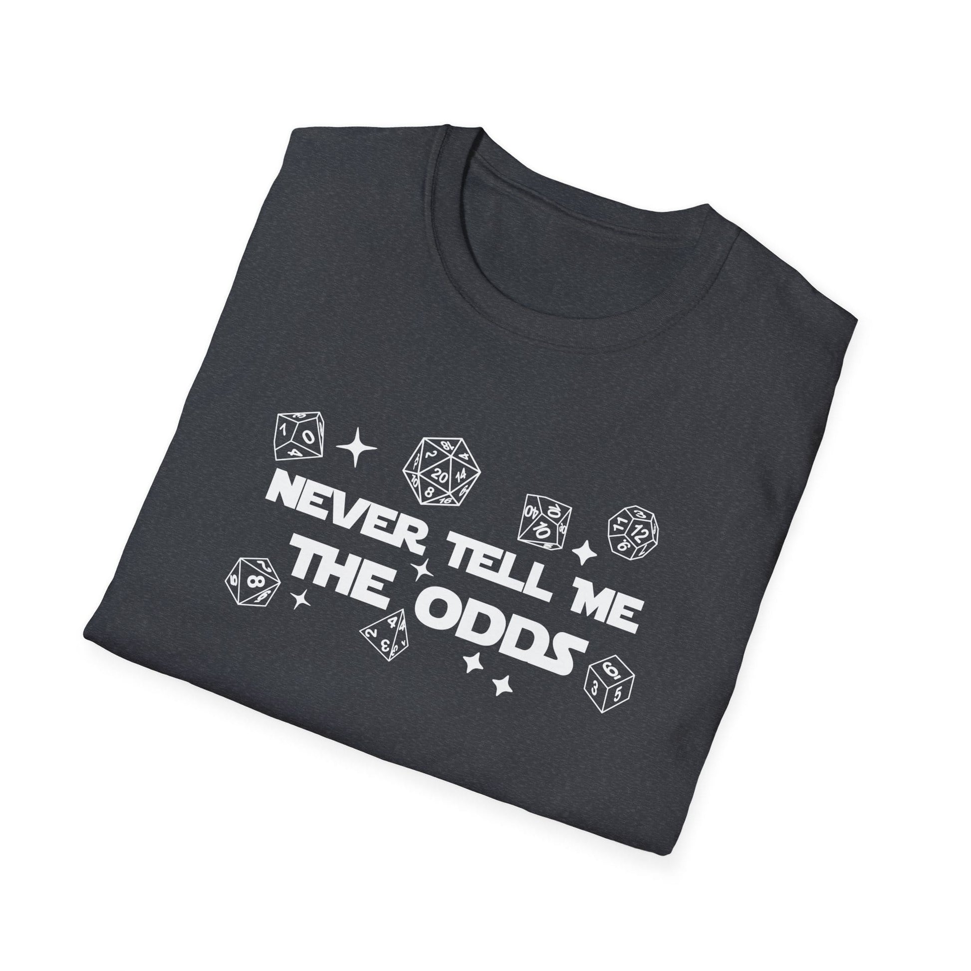 Printify T-Shirt Never Tell Me The Odds DnD T-Shirt