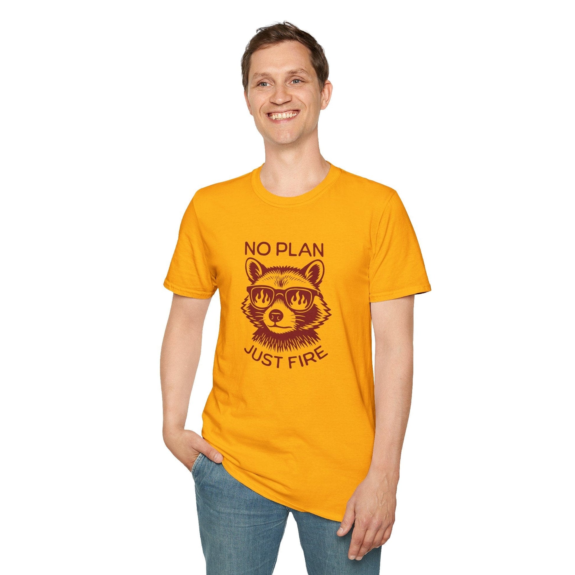 Printify T-Shirt No Plan Just Fire DnD T-shirt