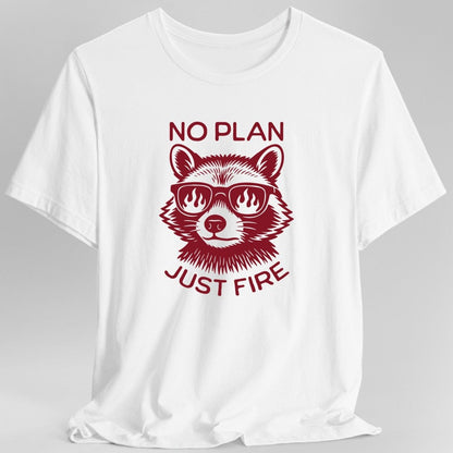 Printify T-Shirt White / S No Plan Just Fire DnD T-shirt