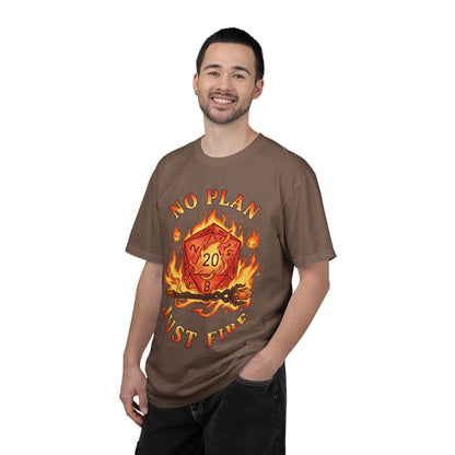 Printify T-Shirt No Plan Just Fire T-Shirt - Comfort Colors