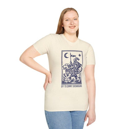 Printify T-Shirt Off To Commit Shenanigans Dog T-shirt