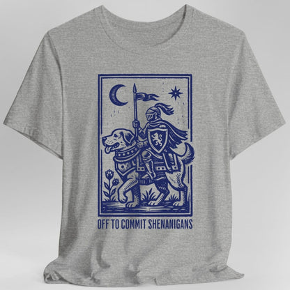 Printify T-Shirt Sport Grey / S Off To Commit Shenanigans Dog T-shirt