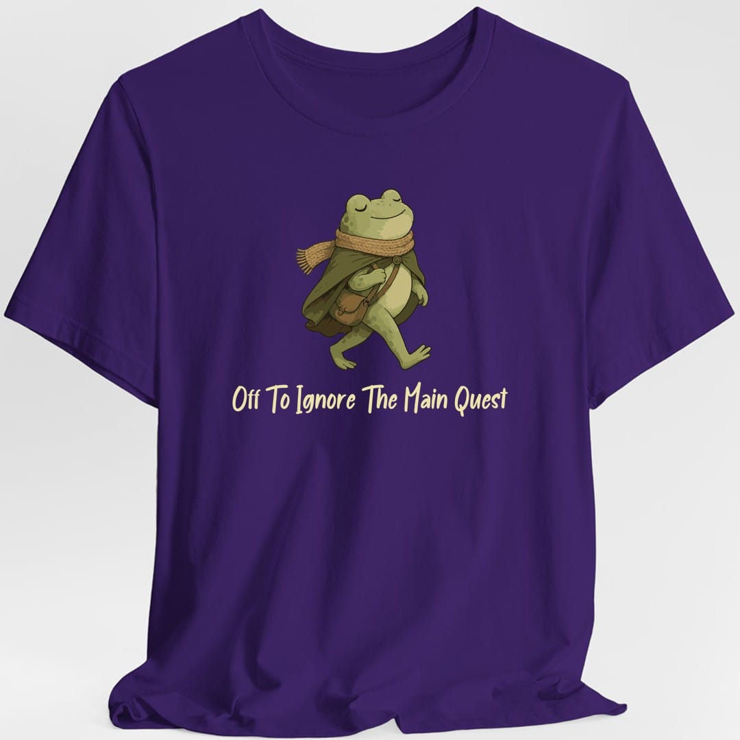Printify T-Shirt Purple / S Off To Ignore The Main Quest T-Shirt