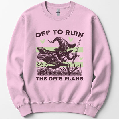 Printify Sweatshirt Light Pink / S Off to Ruin the DM’s Plans Sweatshirt