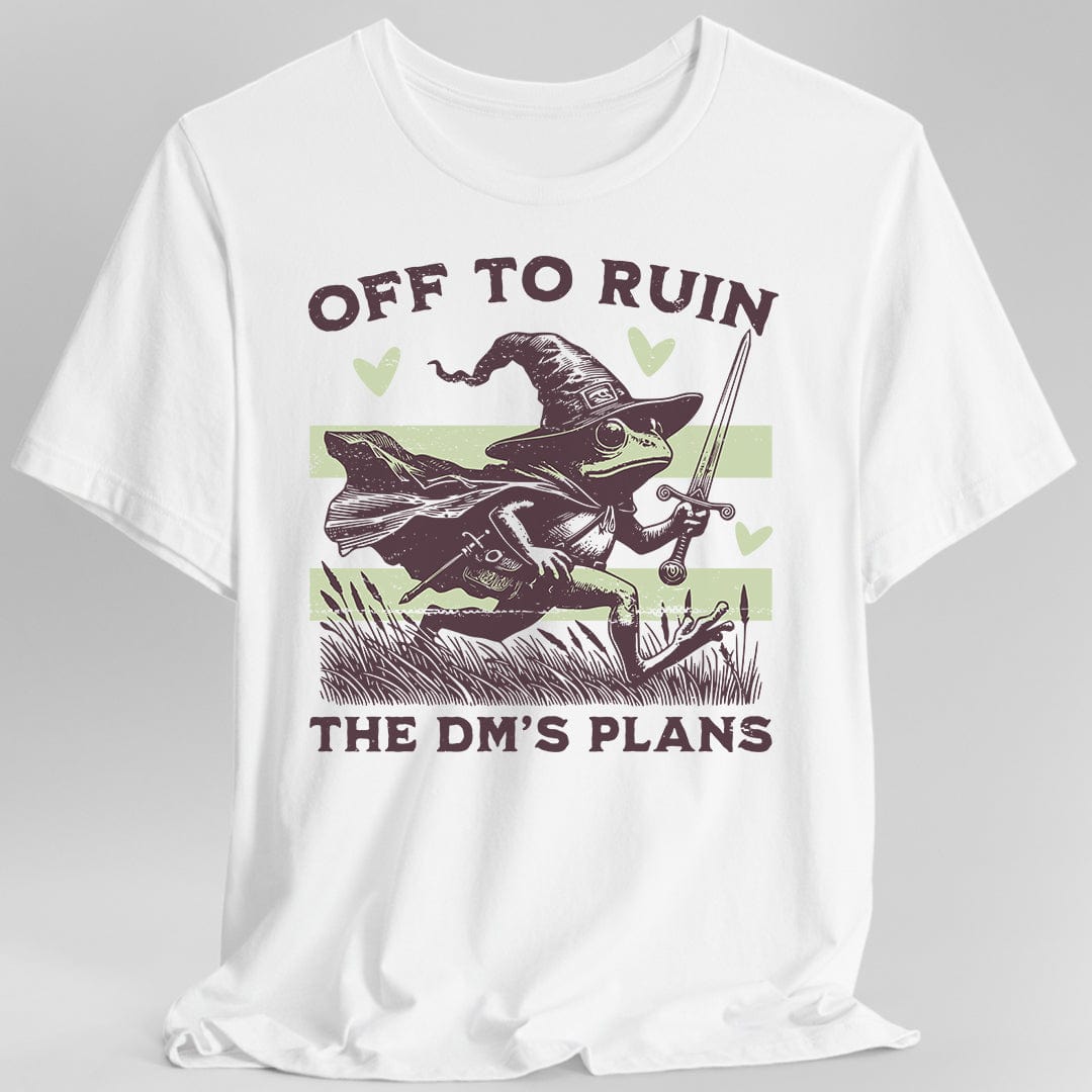 Printify T-Shirt White / S Off to Ruin the DM’s Plans T-shirt