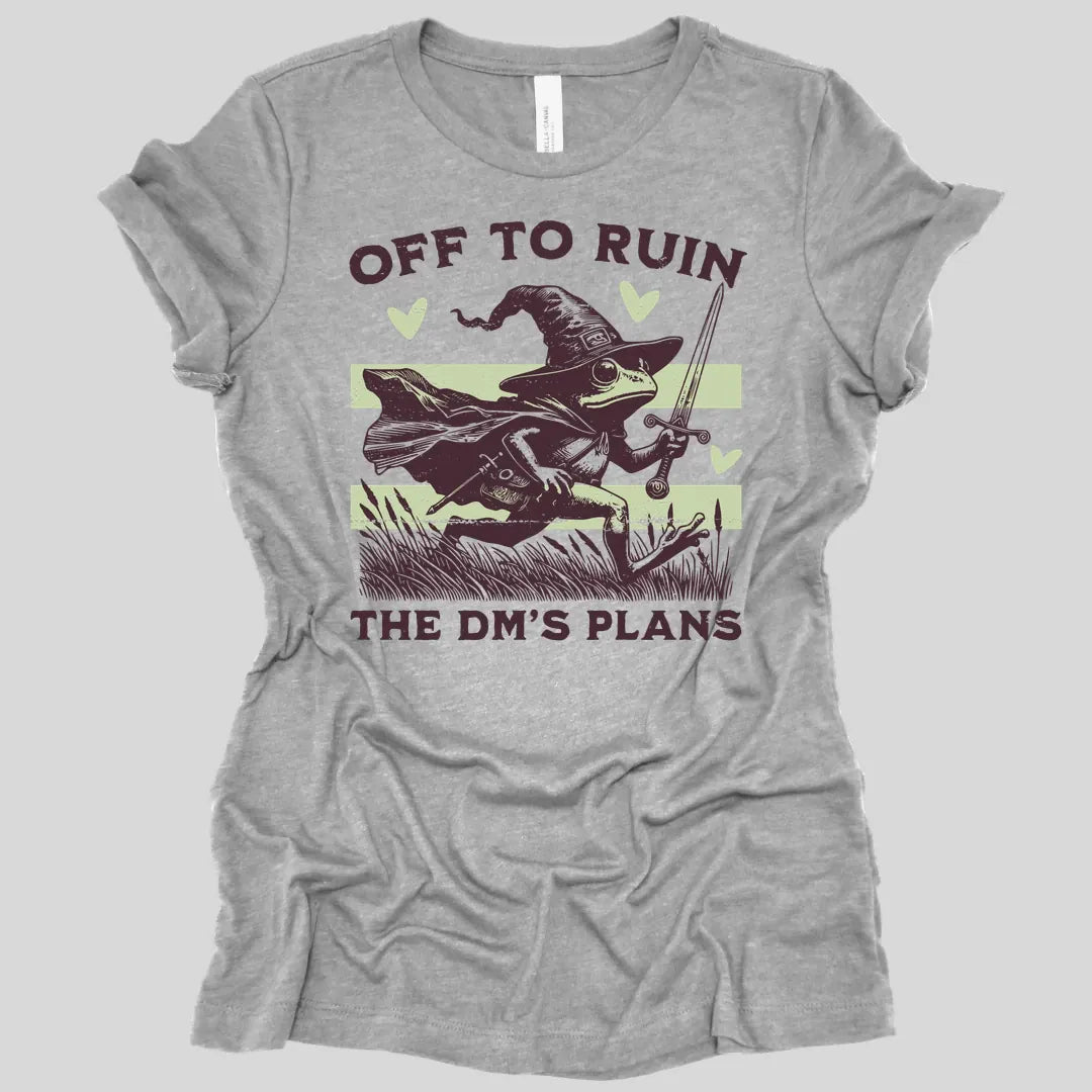 Printify T-Shirt Athletic Heather / S Off to Ruin the DM's Plans Women's T-shirt