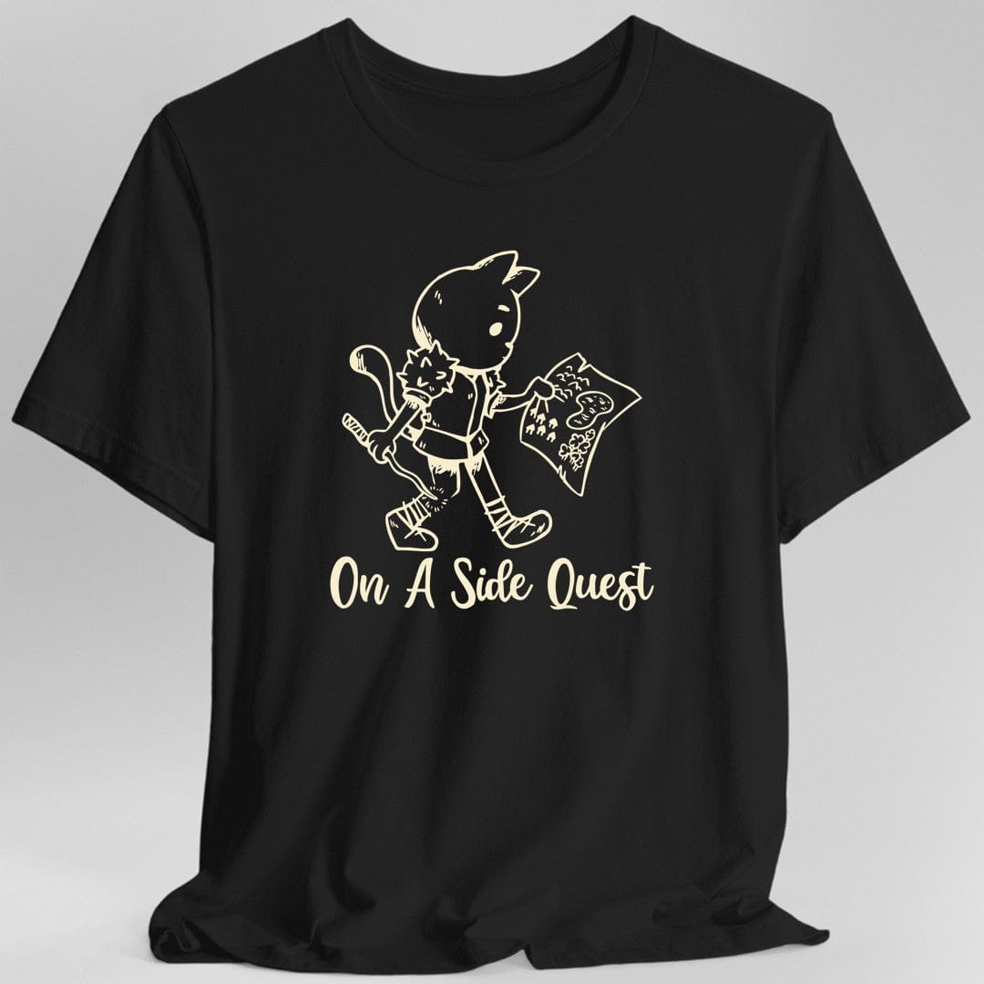 Printify T-Shirt Black / S On A Side Quest T-Shirt