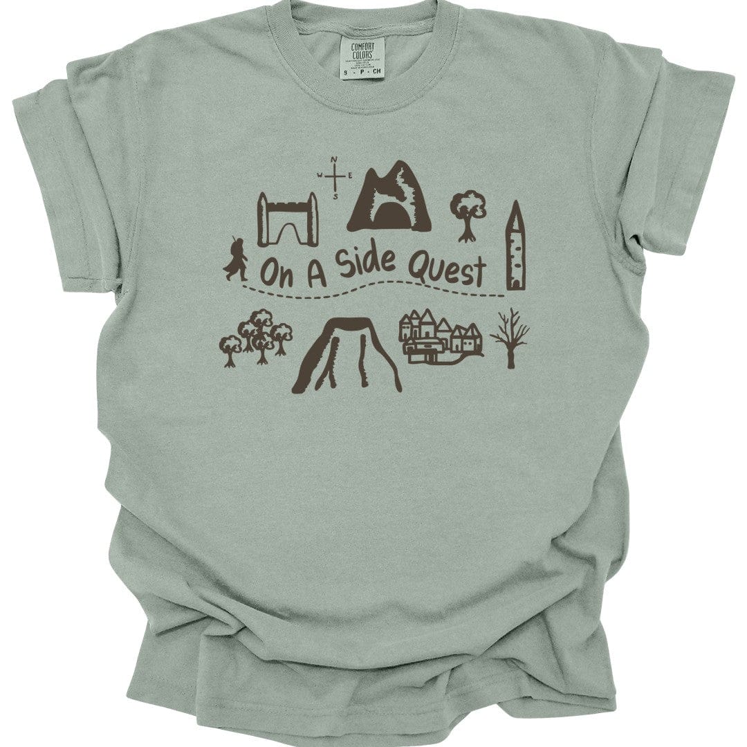 Printify T-Shirt Bay / S On A Side Quest T-Shirt - Comfort Colors