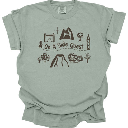 Printify T-Shirt Bay / S On A Side Quest T-Shirt - Comfort Colors
