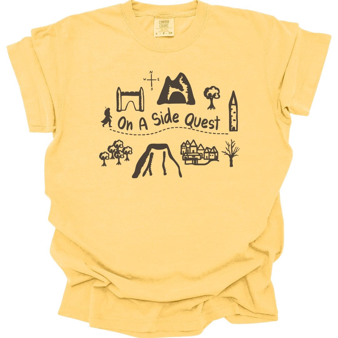 Printify T-Shirt Butter / S On A Side Quest T-Shirt - Comfort Colors