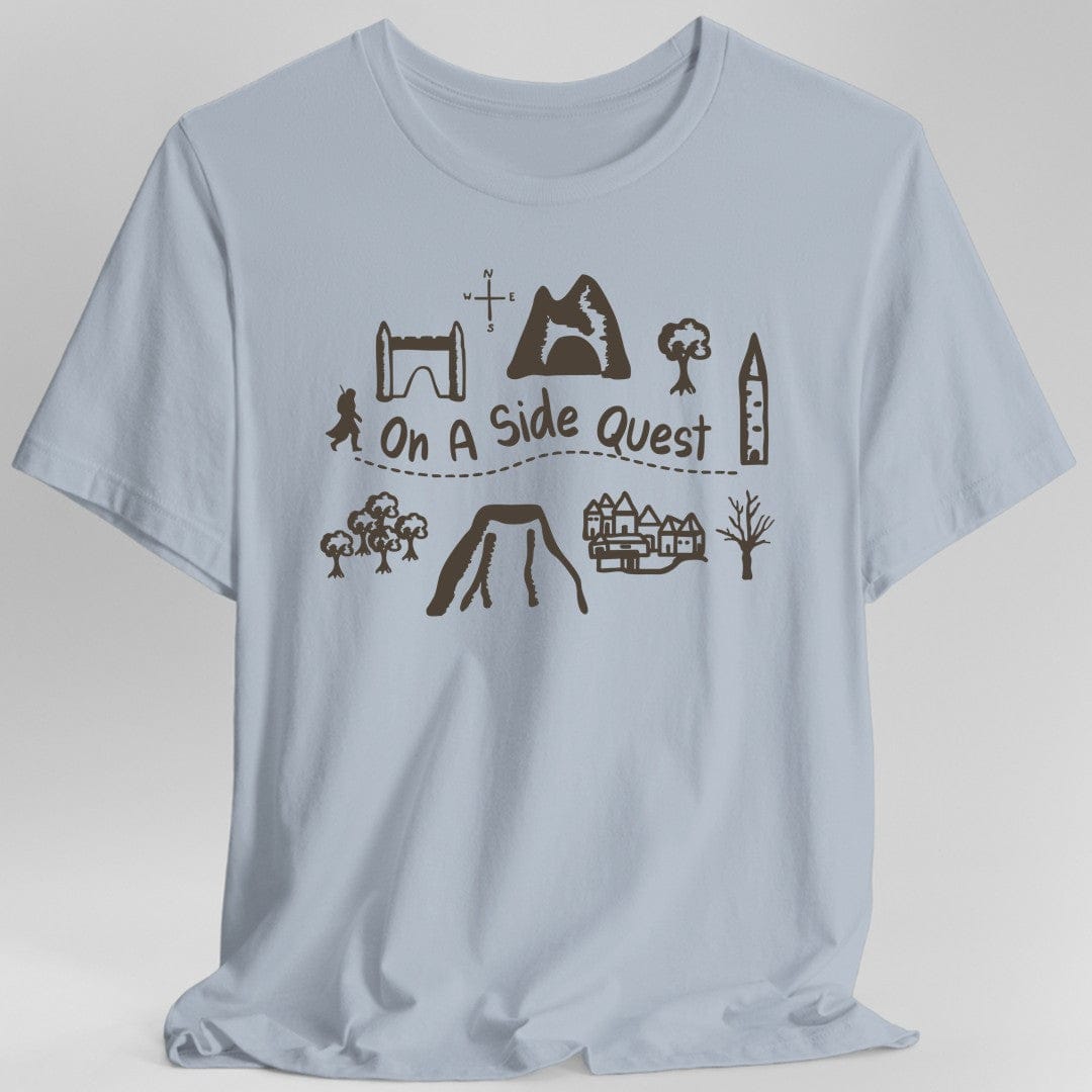 Printify T-Shirt Light Blue / S On A Side Quest T-Shirt