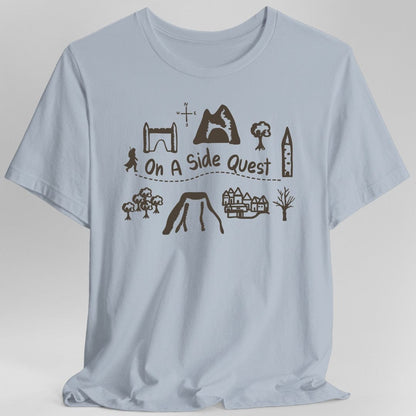 Printify T-Shirt Light Blue / S On A Side Quest T-Shirt