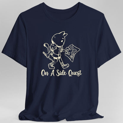 Printify T-Shirt Navy / S On A Side Quest T-Shirt