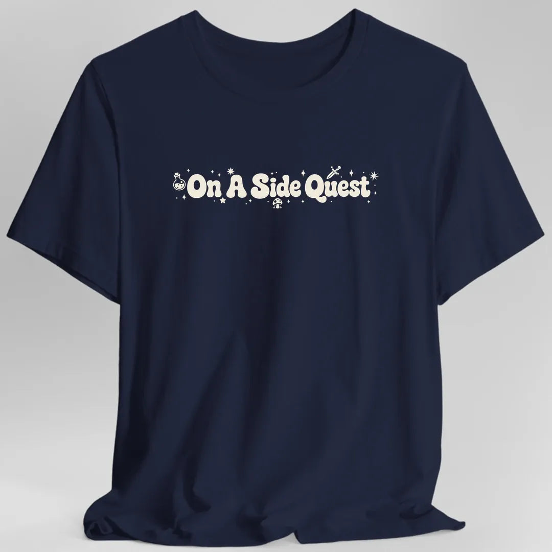 Printify T-Shirt Navy / S On a Side Quest T-Shirt