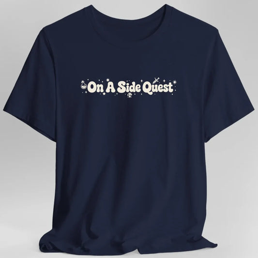 Printify T-Shirt Navy / S On a Side Quest T-Shirt