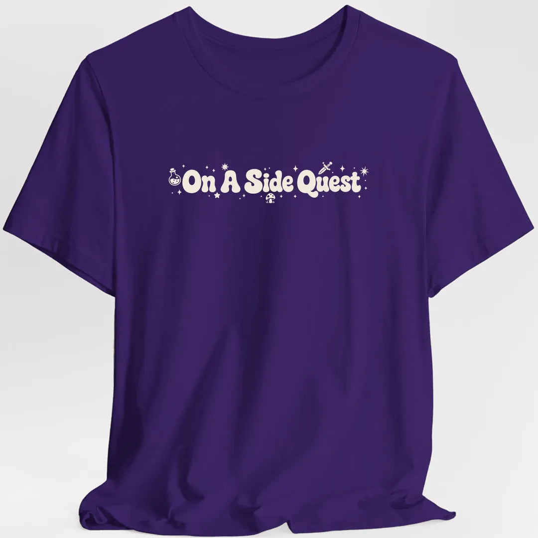 Printify T-Shirt Purple / S On a Side Quest T-Shirt