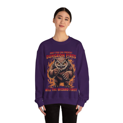 Printify Sweatshirt Only You Can Prevent Dungeon Fires Funny D&D Sweatshirt