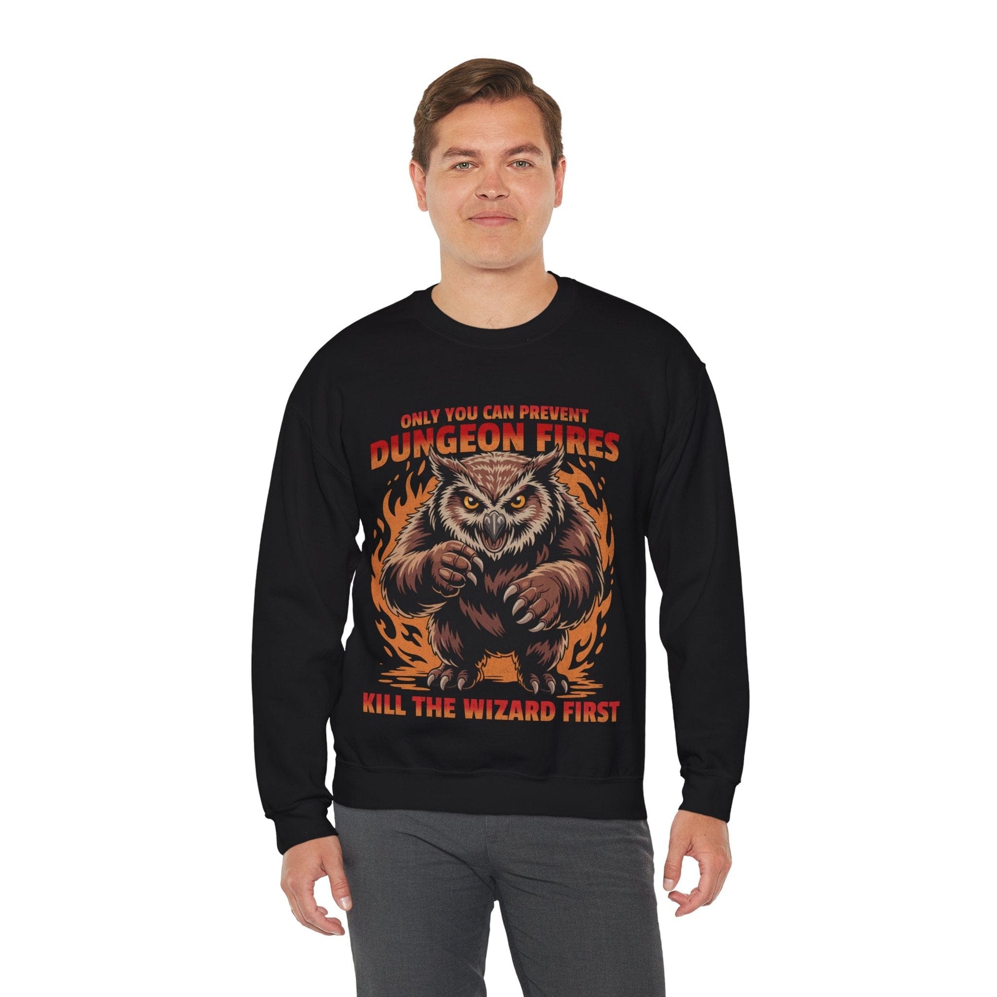 Printify Sweatshirt Only You Can Prevent Dungeon Fires Funny D&D Sweatshirt