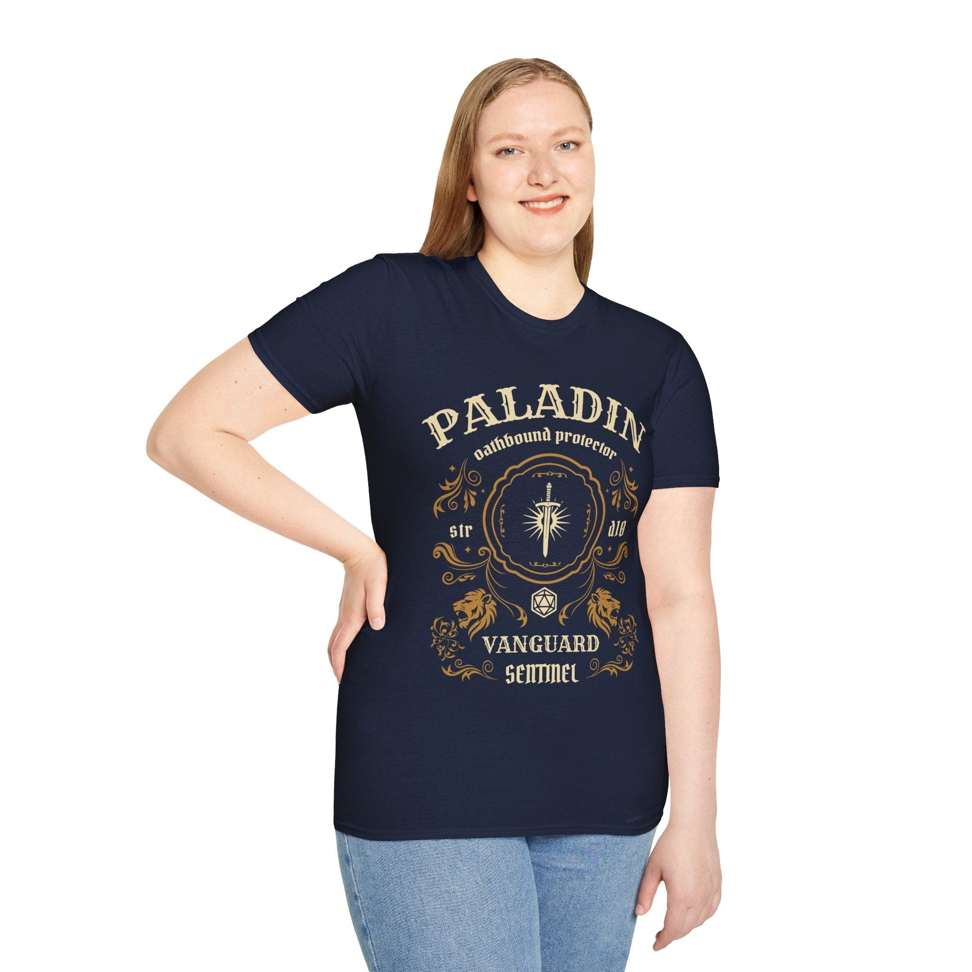 Printify T-Shirt Paladin Class Vintage Label T-Shirt
