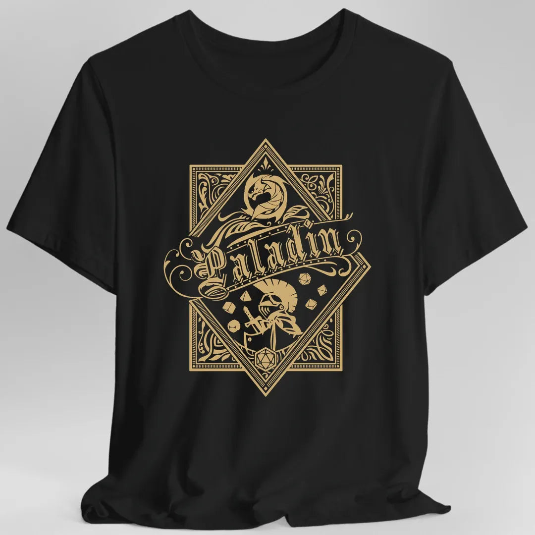 Printify T-Shirt Black / S Paladin D&D Class Emblem T-shirt