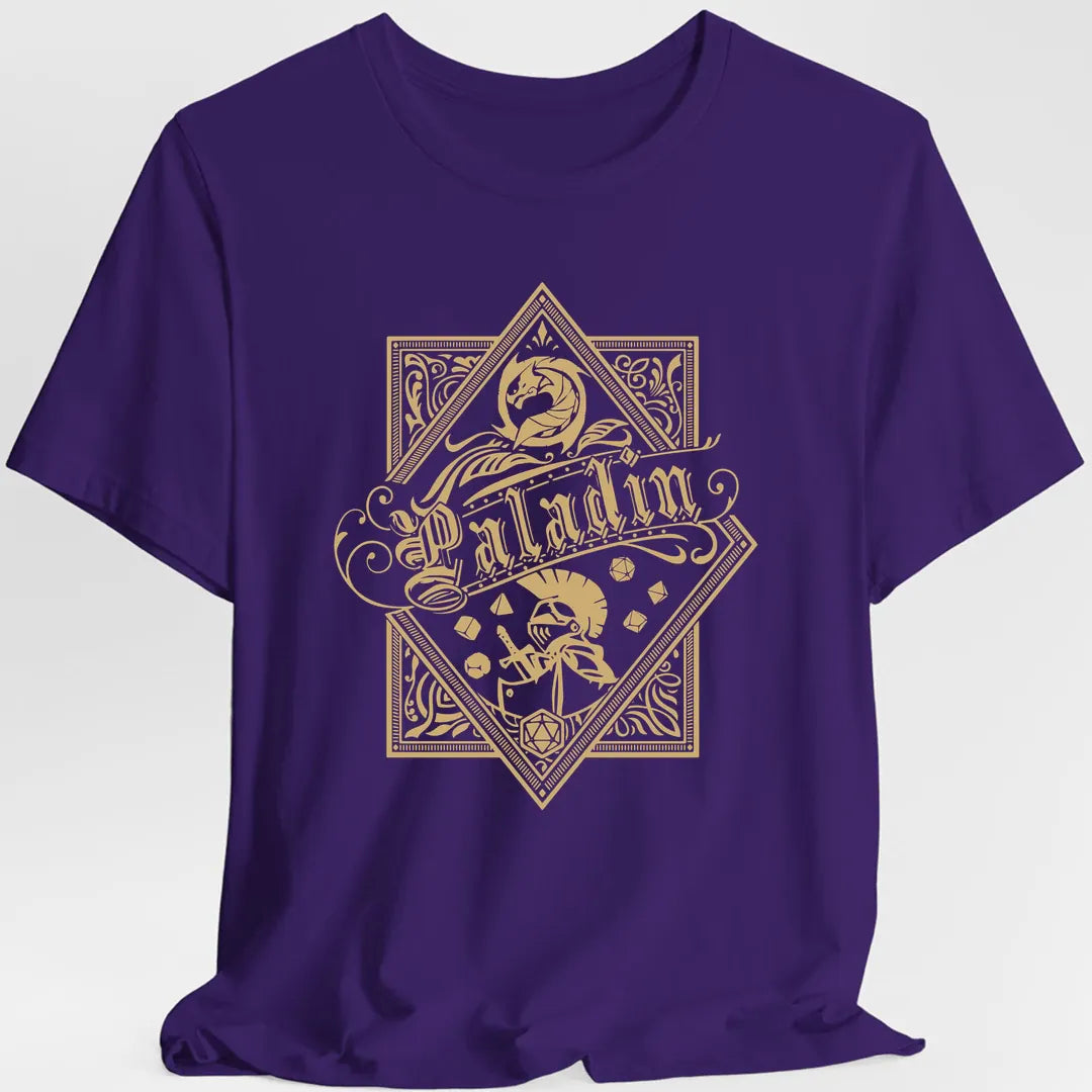 Printify T-Shirt Purple / S Paladin D&D Class Emblem T-shirt