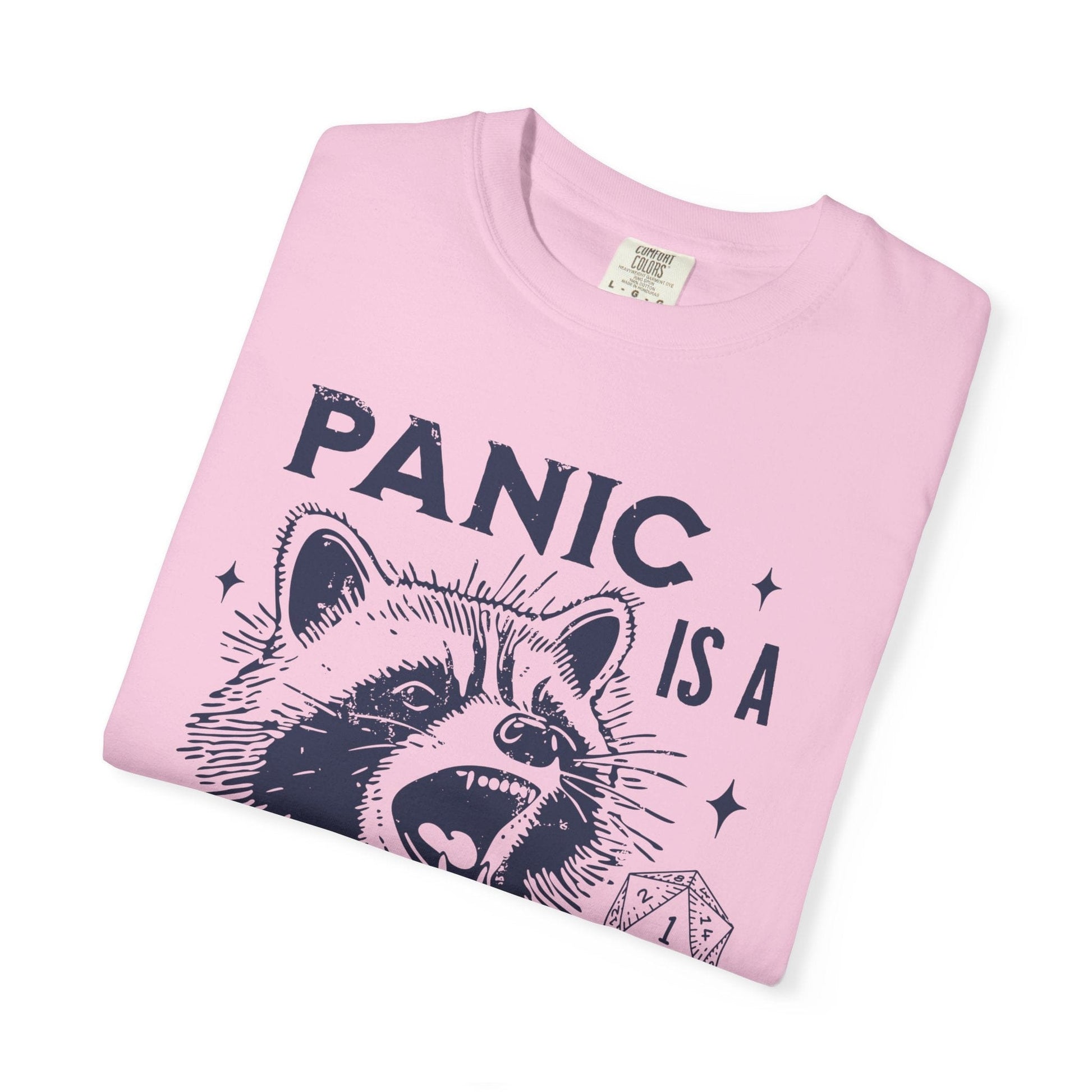 Printify T-Shirt Panic Is A Free Action Shirt - Comfort Colors